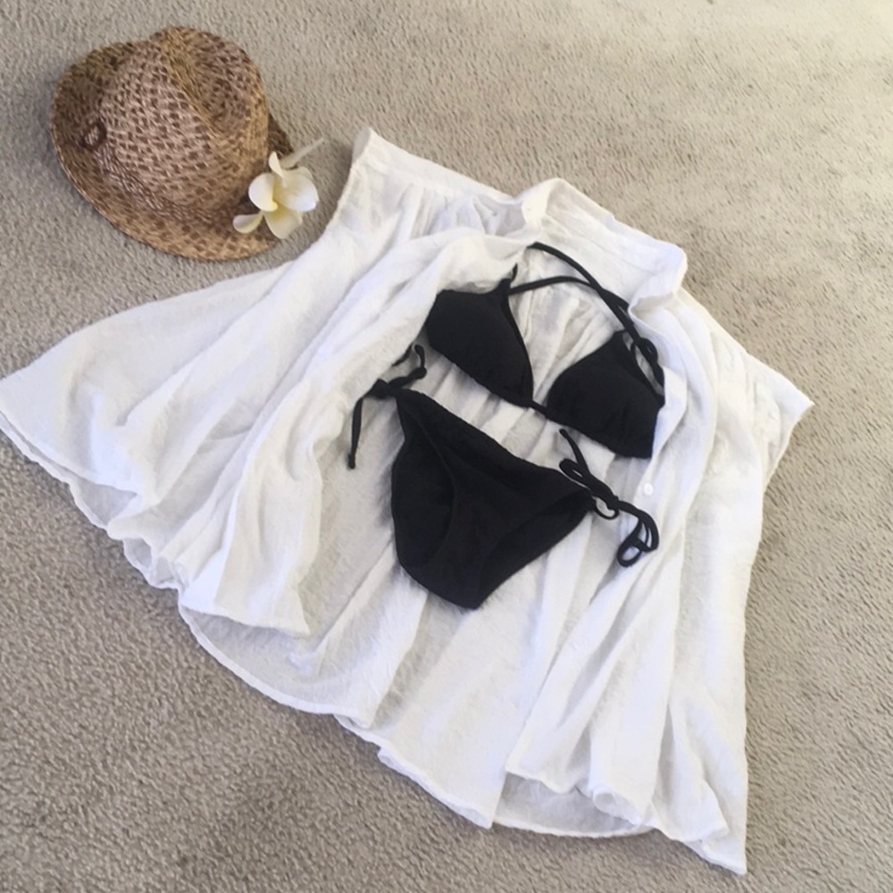 BY TALIA/WHITE-SEMI SHEER TEXTURED BUTTON FRONT SHIRT